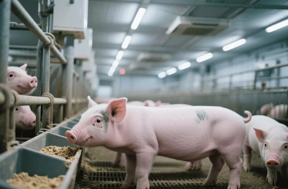 LED-Beleuchtung im Schweinestall